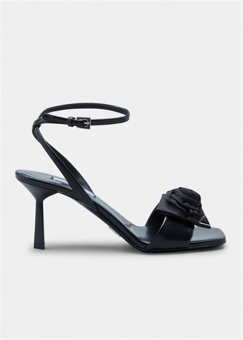 sandali prada neri|Prada Sandali Ankle Strap Sandal (Women) .